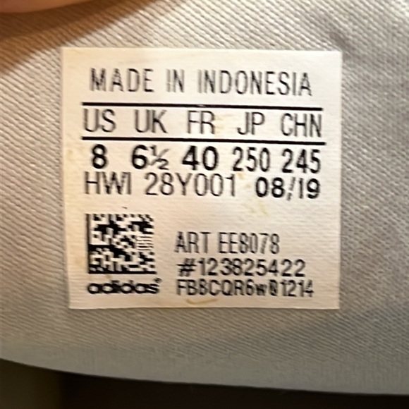 Adidas light GRAY silver stripes Cloudform Sneakers LACE UP WOMENS SIZE 8 USA 8 - Picture 2 of 10